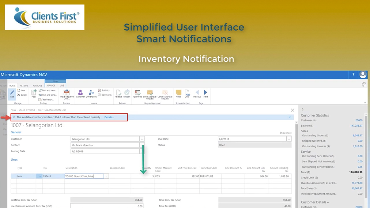 Screenshot_Dynamics NAV 2017 Simplified User Interface